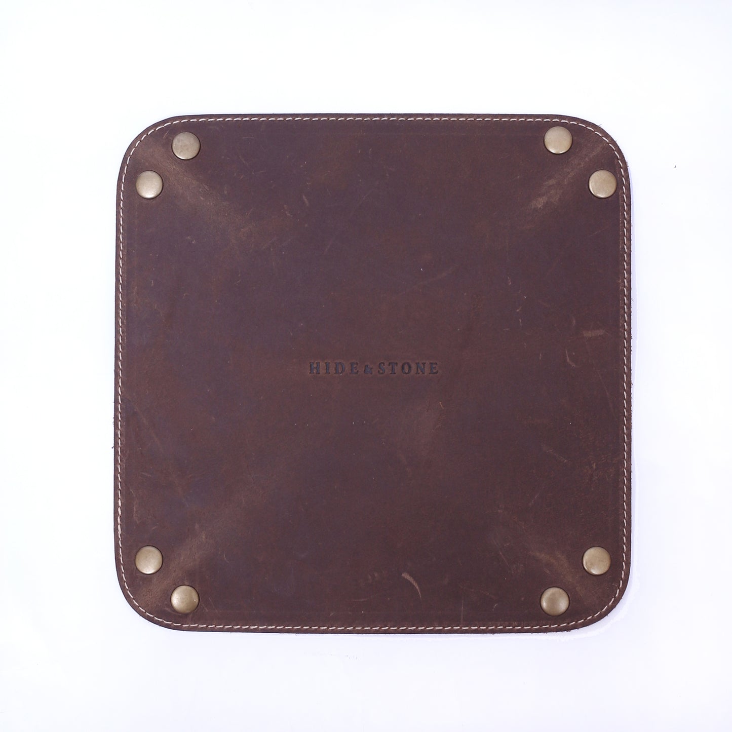 Leather Key & Watch Tray (Chocolate Brown)