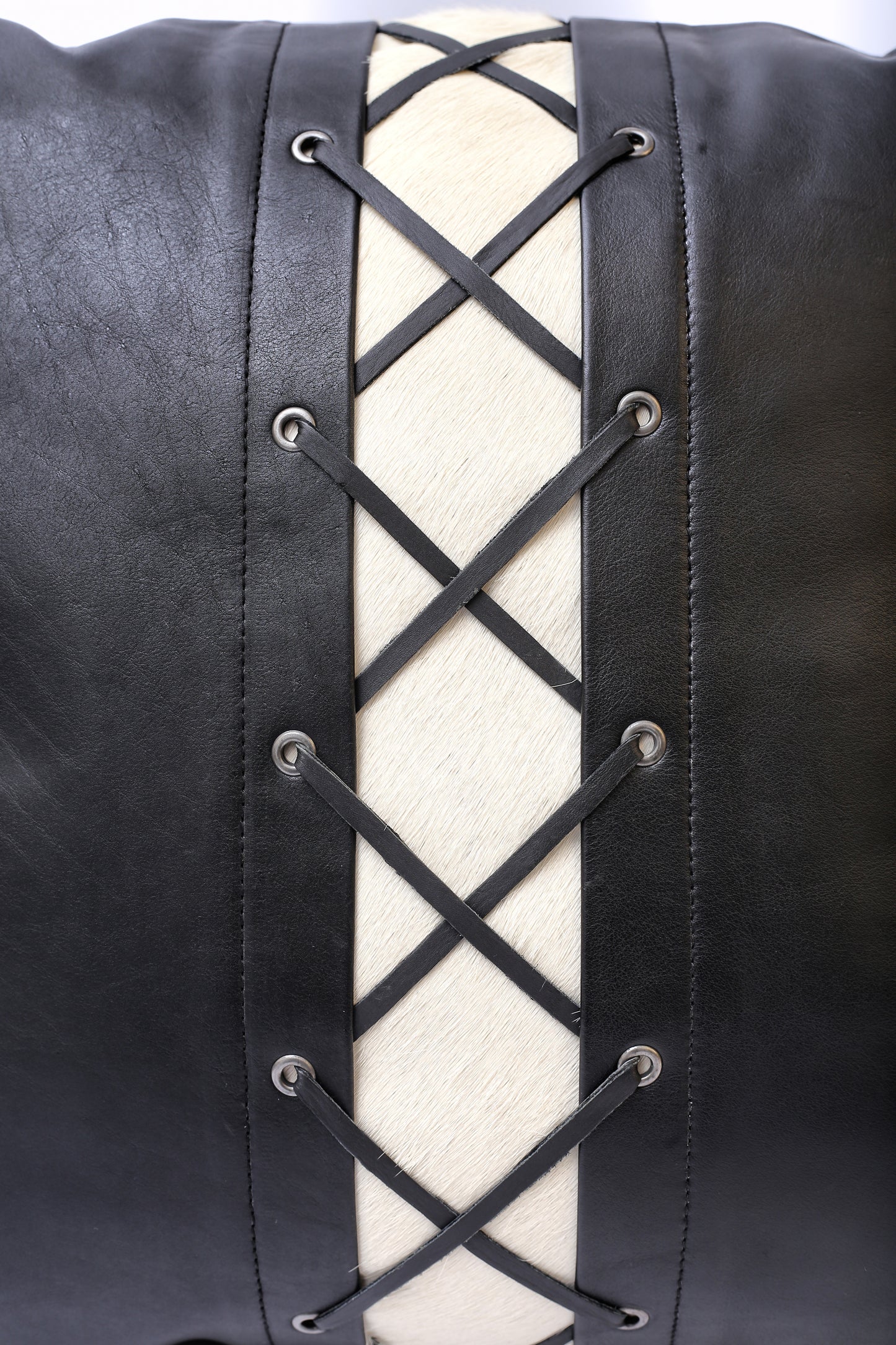 The Black & White Beauty in Cow Leather